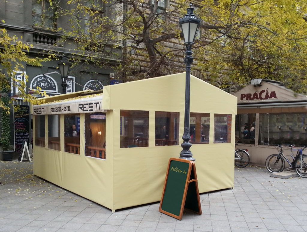 Sátras copertină -Budapest -Baross u.